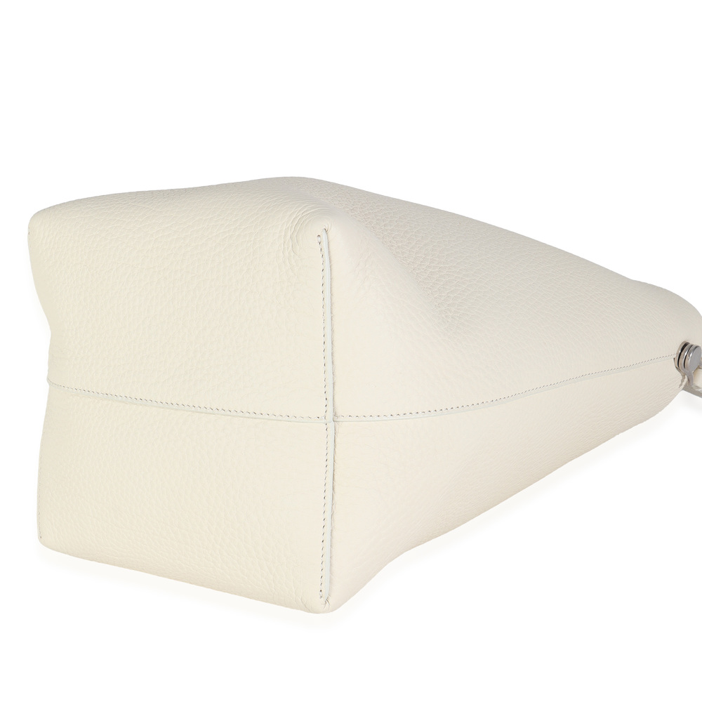The Row Ivory Grained Calfskin Medium NS Tote Hook Bag - Picture 7 of 8